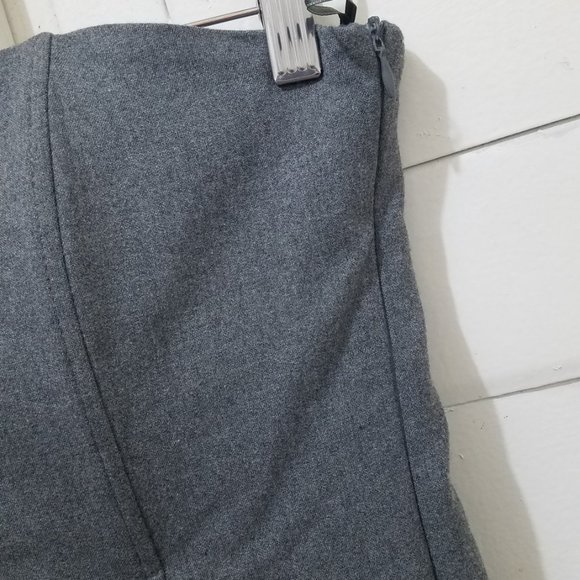 NWT GRAY STRAPLESS DRESS - Picture 8 of 9